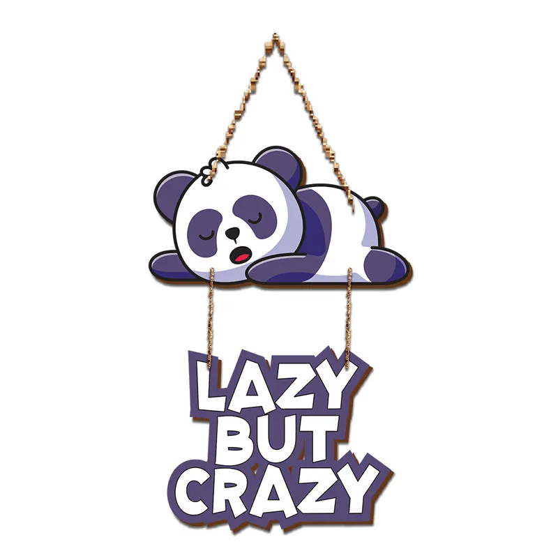 Panda Problems Wood MDF Wall Hanging media 3