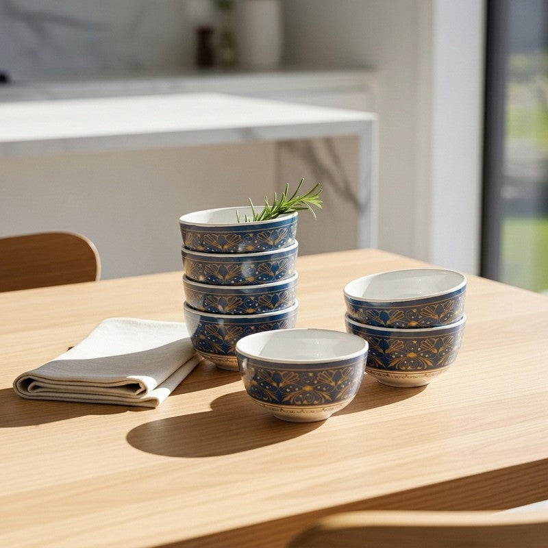 Oprah Melamine Snack Bowls (200 mL Each) - Set of Six - 200 mL