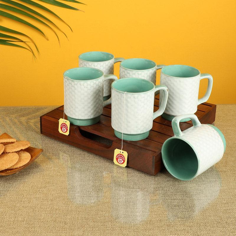 Rabeea Ceramic Tea Cup (150 mL Each) - Set of Six