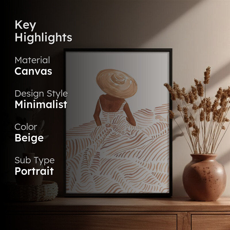 Serene Archival Canvas Wall Art - Black Frame media 2