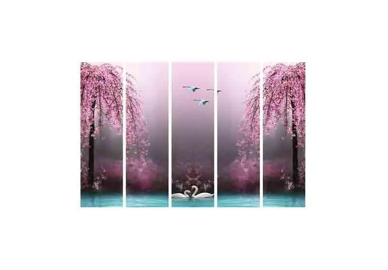 Love Birds Wall Art - Five Piece Set media 5