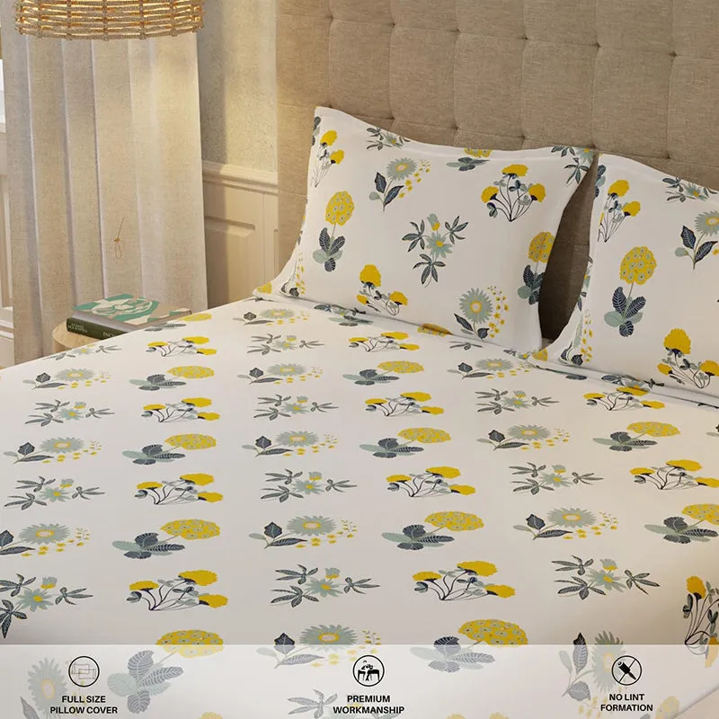 Urban Space Radiance White Cotton Bedsheet - 200 TC media 6