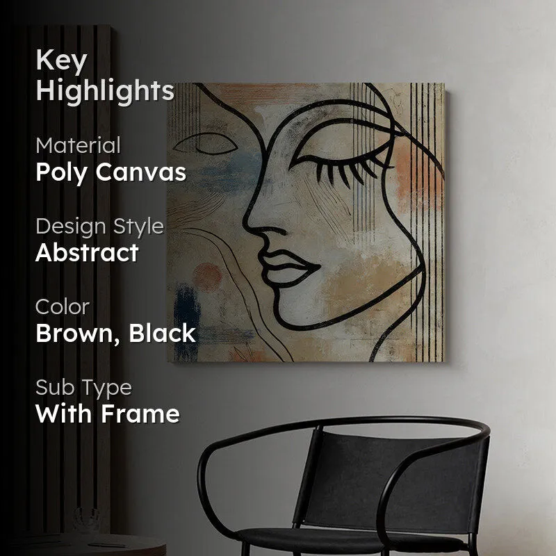 Woman Line Art Wall Painting media 2