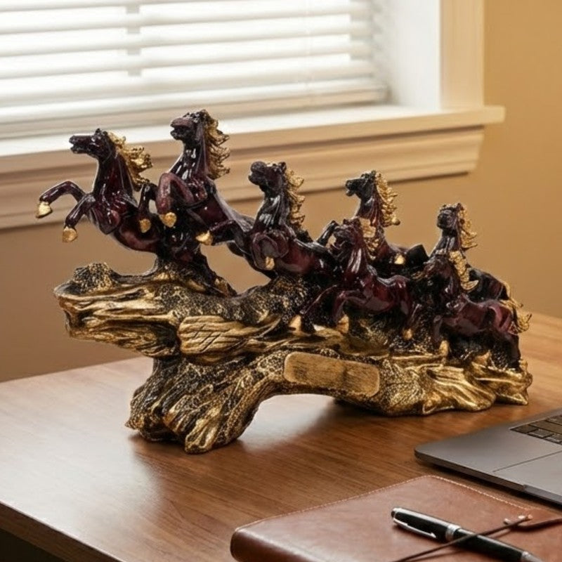 Wild Horse Driftwood Resin Showpiece