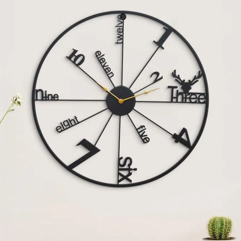 Cirque Modern Metal Analog Wall clock media 3