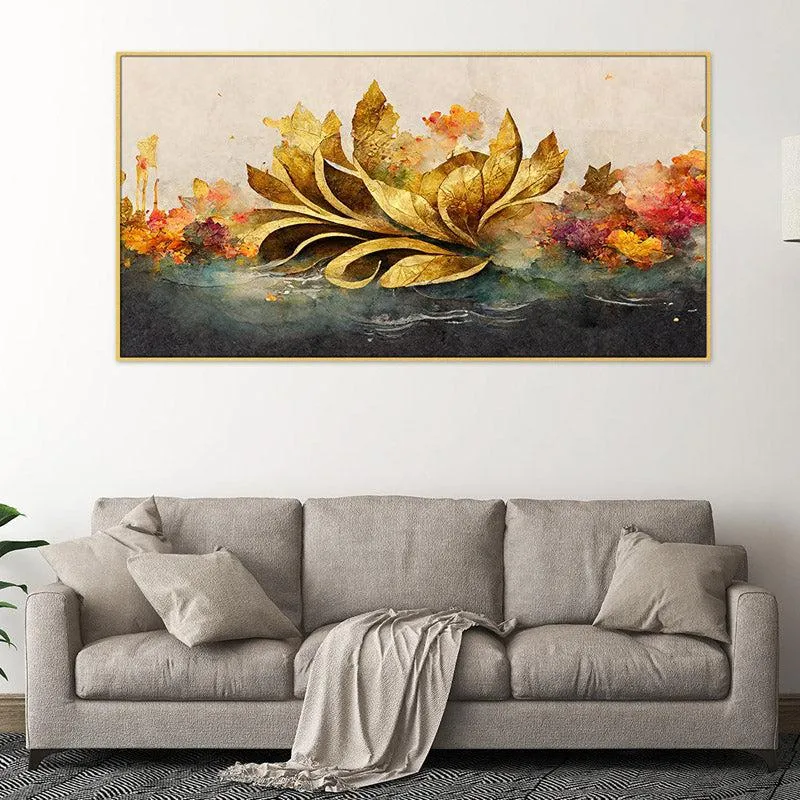 Atalia Floral Wall Painting With Frame media 3