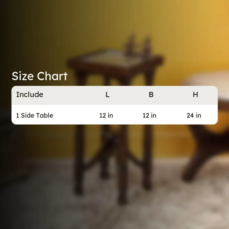 Sera Teak Wood Side Table media 8