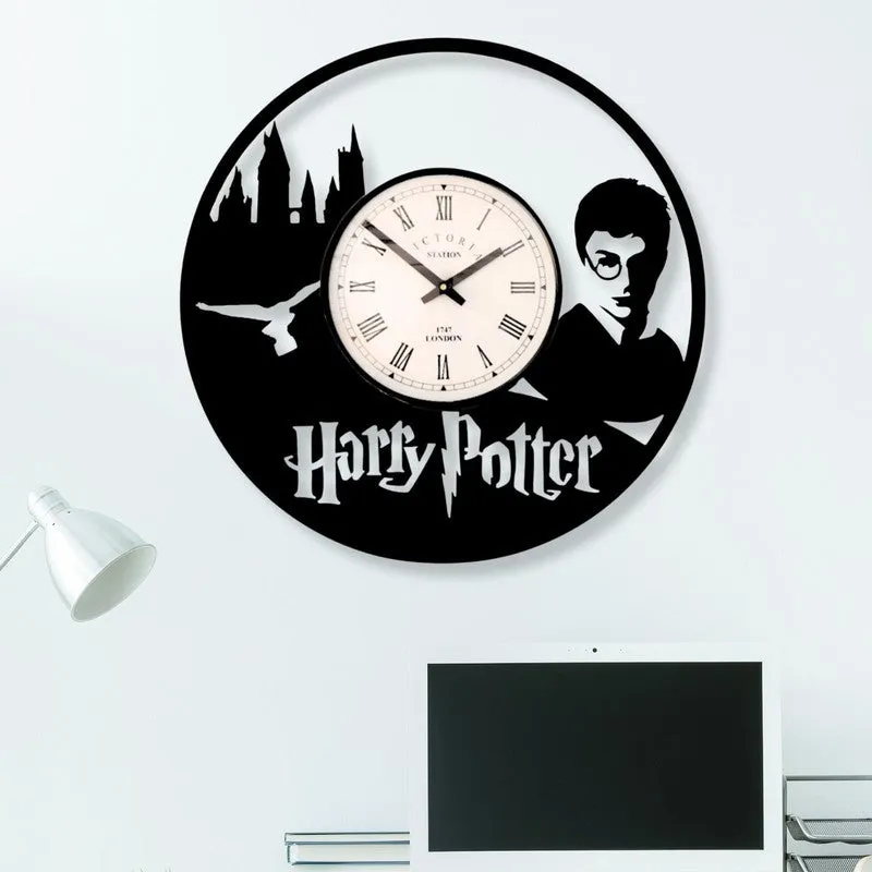 Harry Potter Steel Analog Wall Clock - Black media 1
