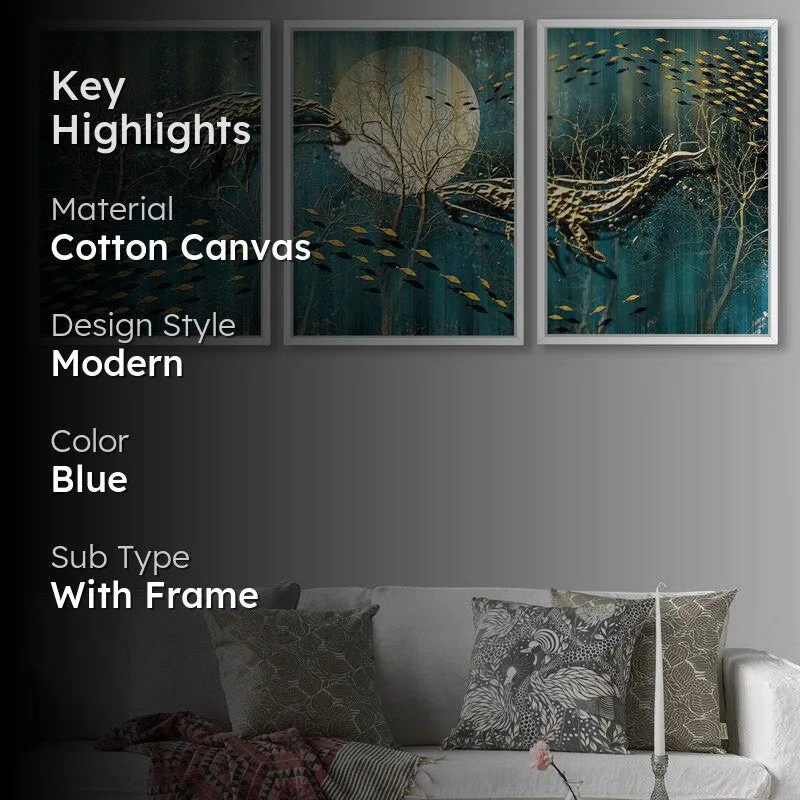 Midnight Mist Wall Art - Set Of Three media 2
