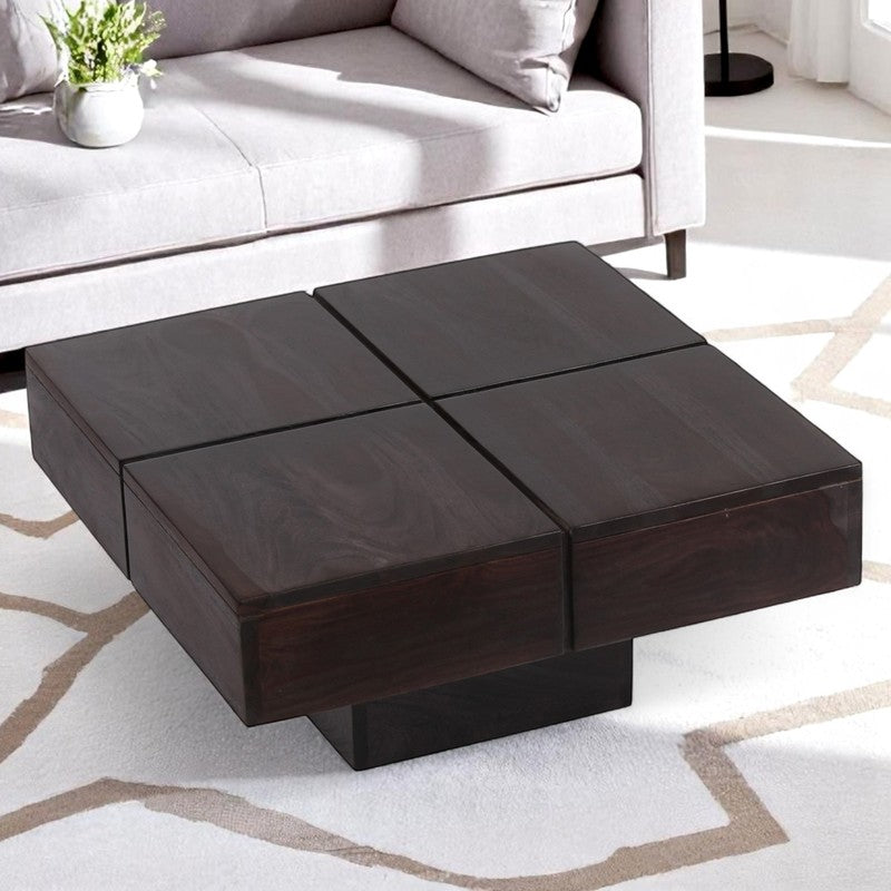 Tervo Sheesham Wooden Center Table - Taupe