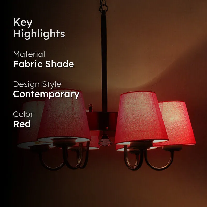 Viya Conical Ceiling Lamp - Red media 2