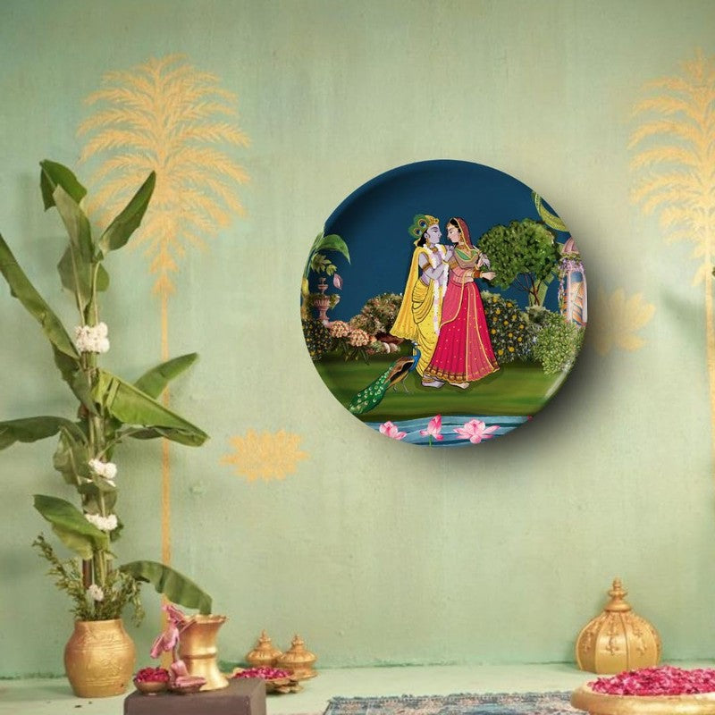 Radha (Krishna Decorative Plate) - Two Piece Set