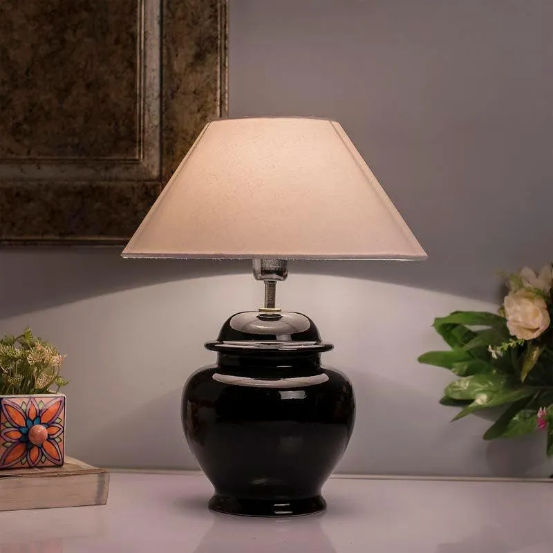 Luminara Luxe Ceramic Table Lamp (White) - Set of Two media 1