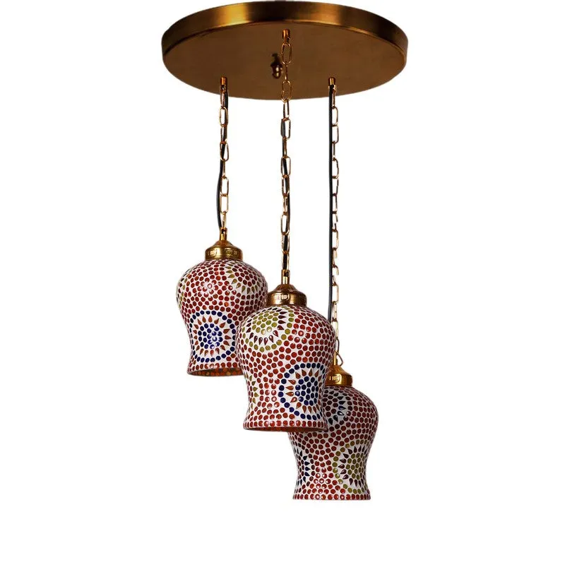 Tintara Glow Glass Ceiling Lamp - Multicolor media 3