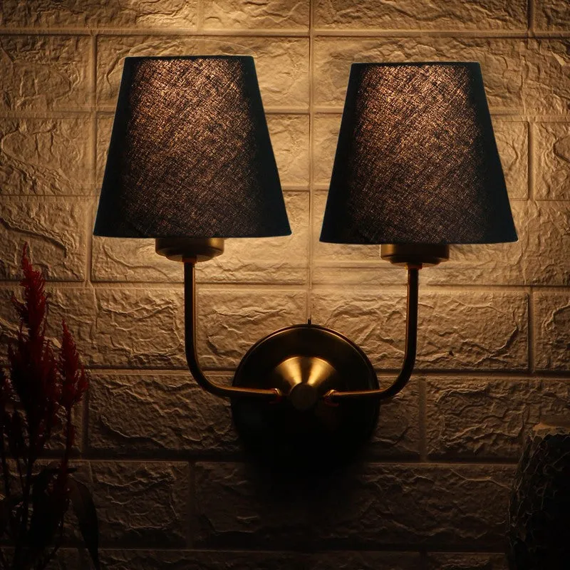 Lumoire Duo Cone Metal Wall Lamp - Gold,Black media 4