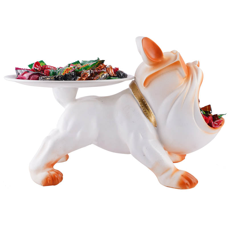 The Posh Pup Painted Polyresin Show Piece - White media 3