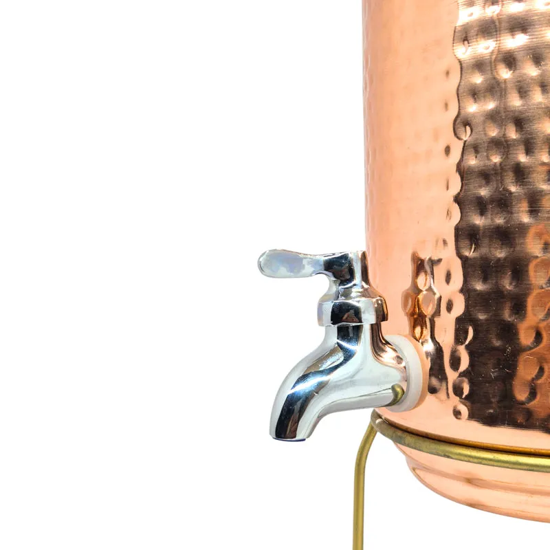 Cuva Copper Drink Dispenser With Stand (5 L) - Two Piece Set media 7