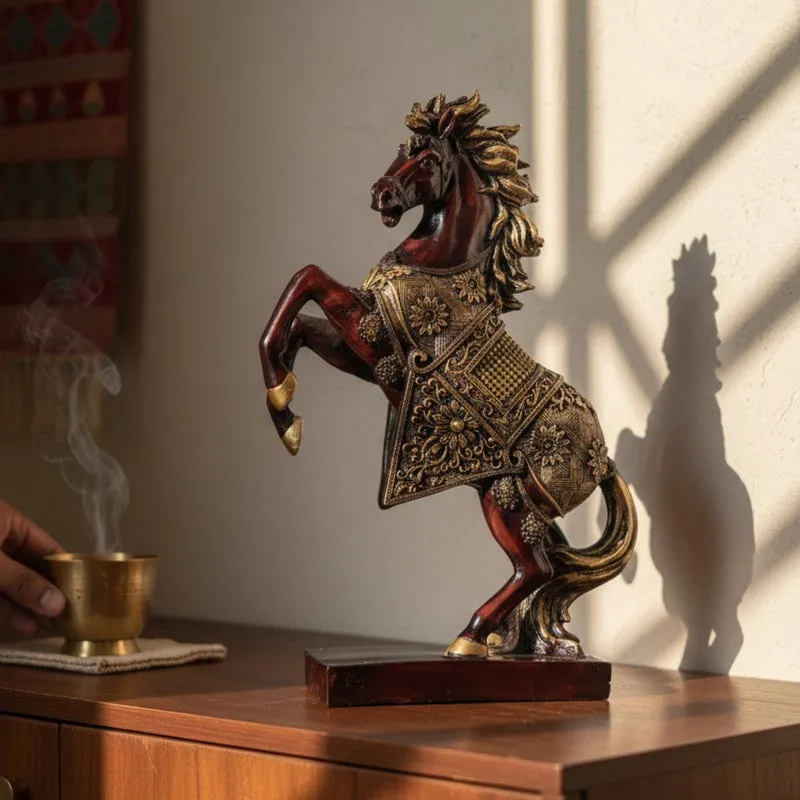 Regal Stallion Resin Showpiece media 1