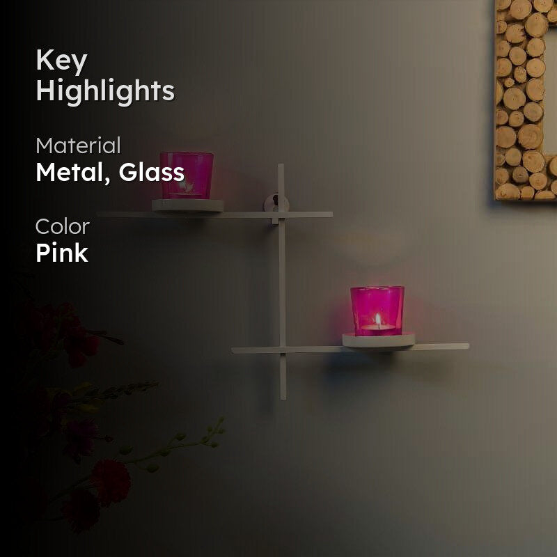 Terra Luminaire Votive Duo (Pink) - Set Of Two media 2