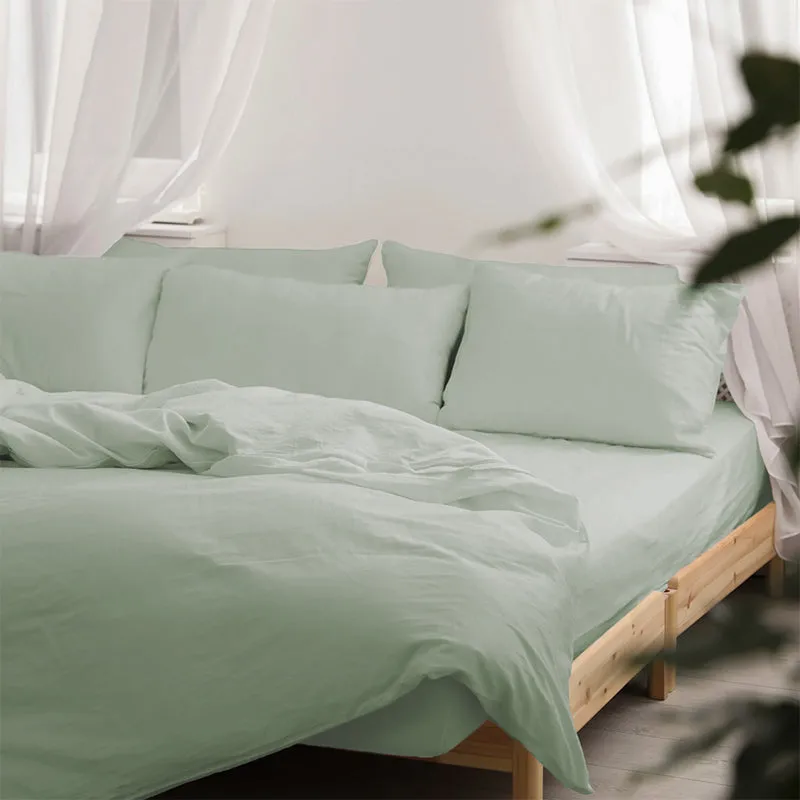 Maison Cotton Duvet Cover (Sage) - 200 TC - 6