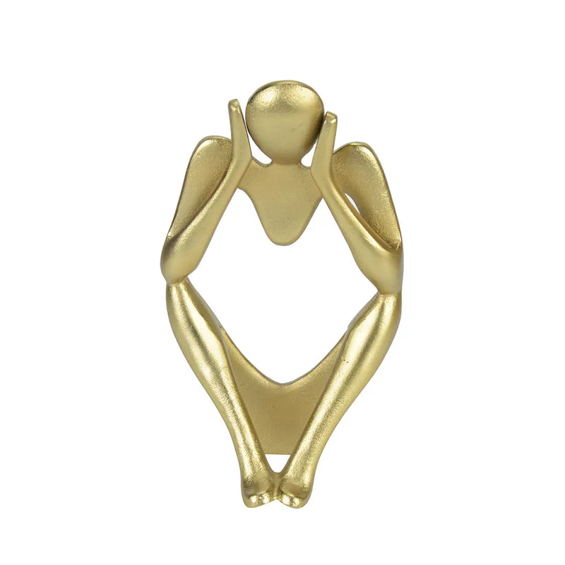 Echo Of Silence Aluminium Showpiece - Gold media 3
