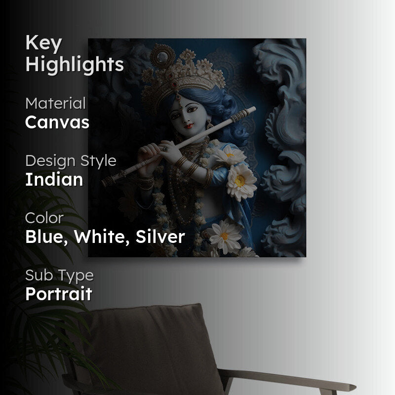 Krishna Charitha Canvas Wall Painting media 2