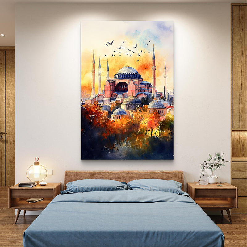 Sunset Mahal Wall Painting