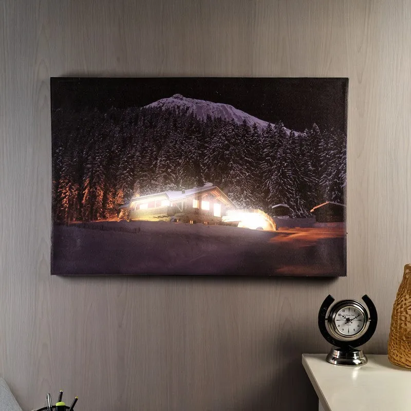 Peaceful Snowfall LED Wall Art media 3