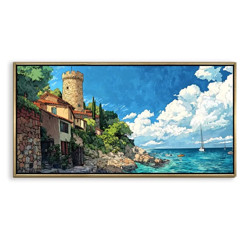 Sentinel Canvas Wall Painting With Frame media 3