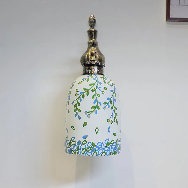 Petal Drops Hand Painted Wall Lamp media 5