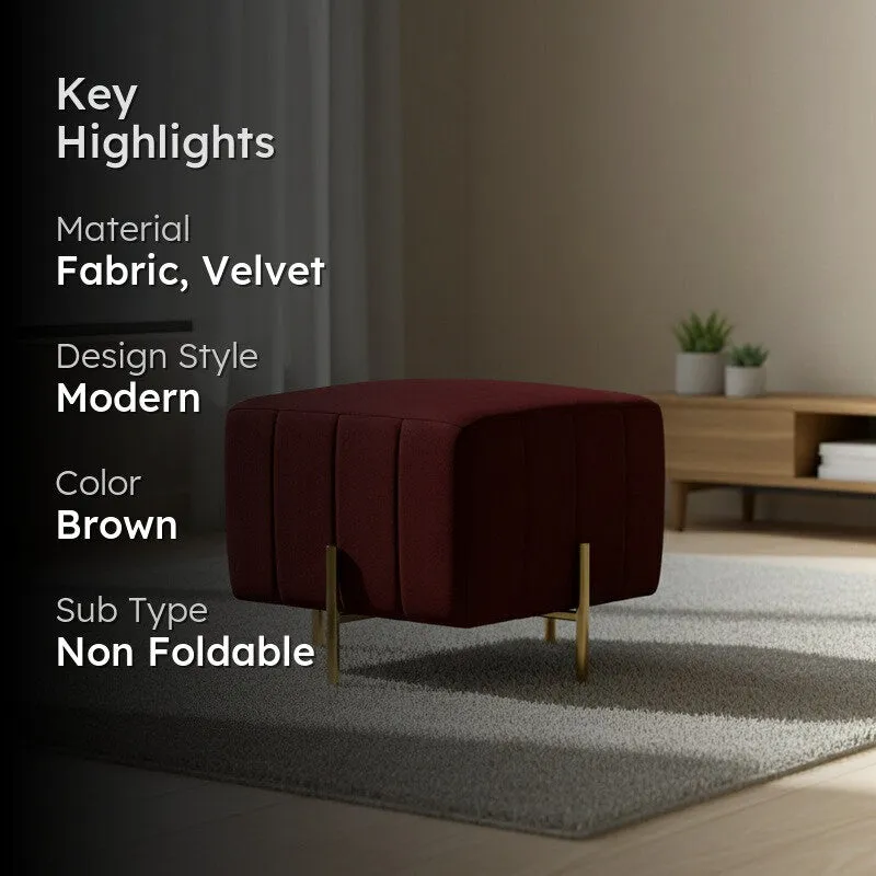 Zevion Softara Ottoman - Brown media 2
