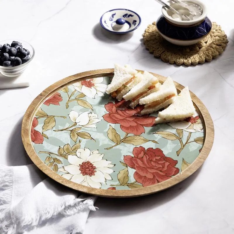 Rosa Rustic Round MDF Platter media 1
