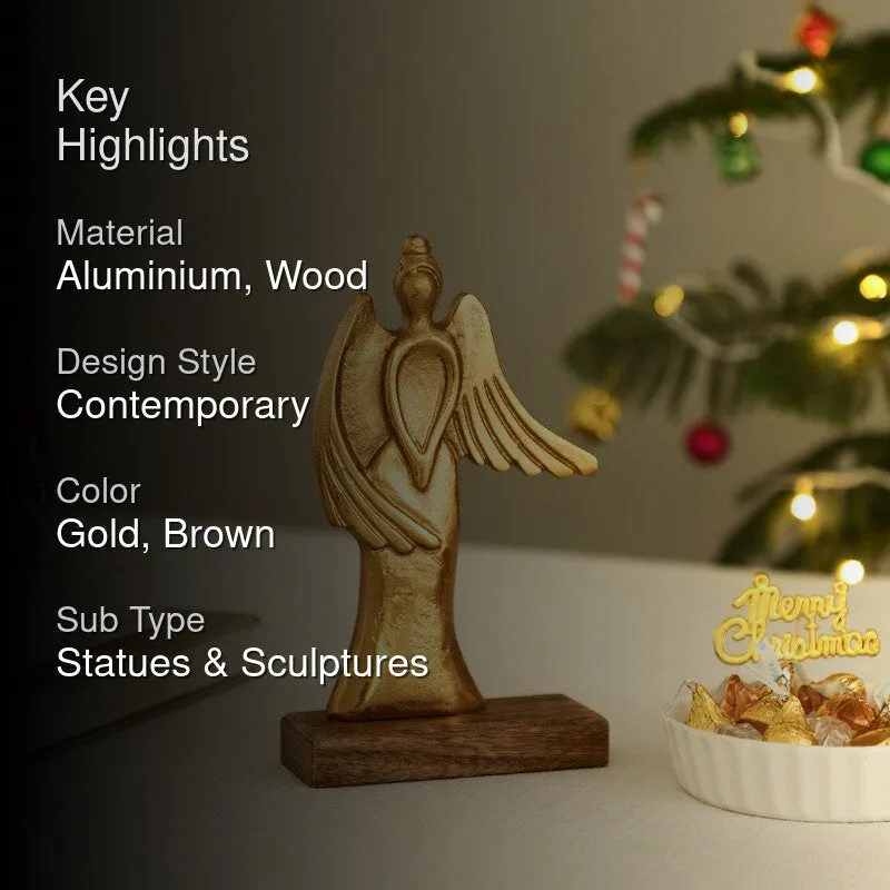 Halo Aluminum Grace Angel Showpiece media 2