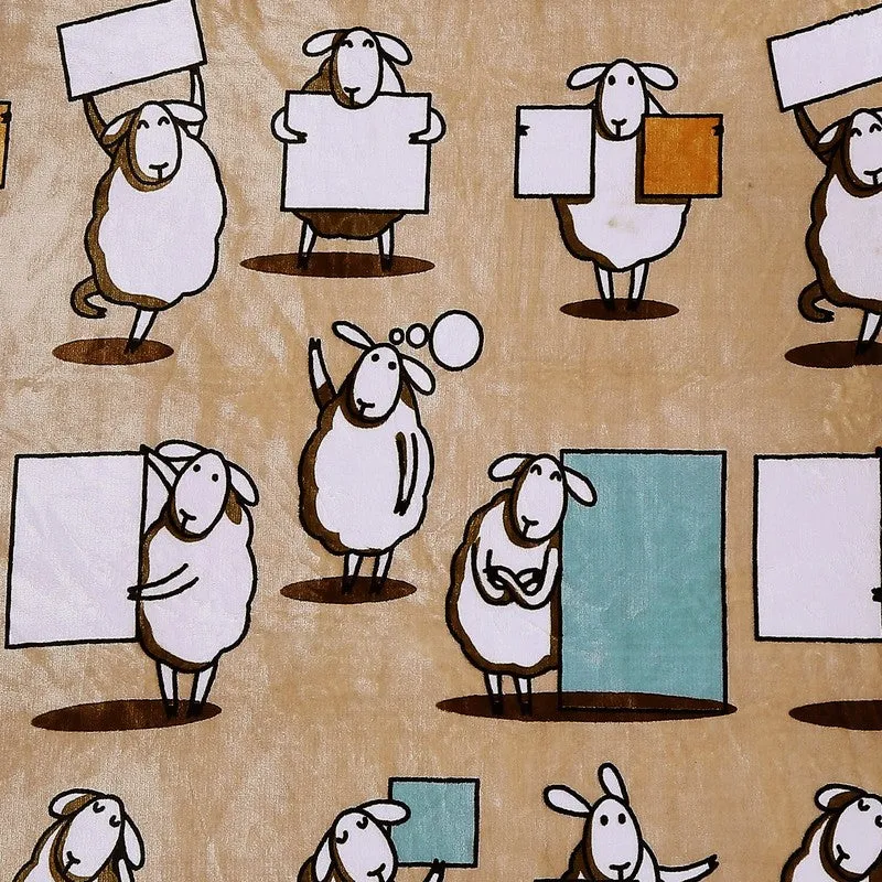 Monte Carlo Whimsical Sheep Blanket - 550 GSM media 4