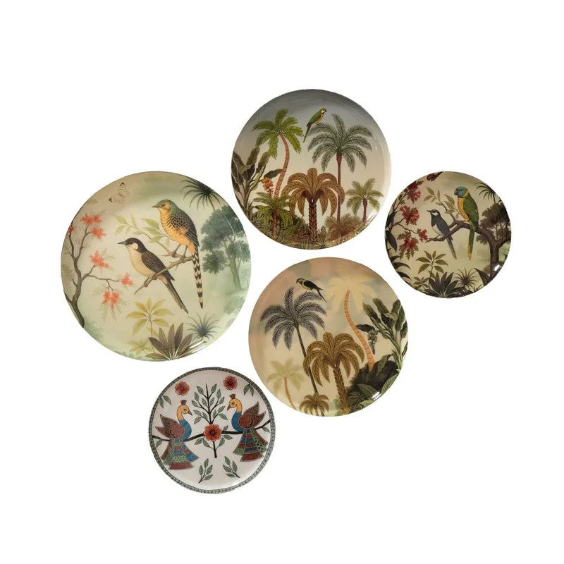 Chirping Charm Wall Plates - Set of Five media 4