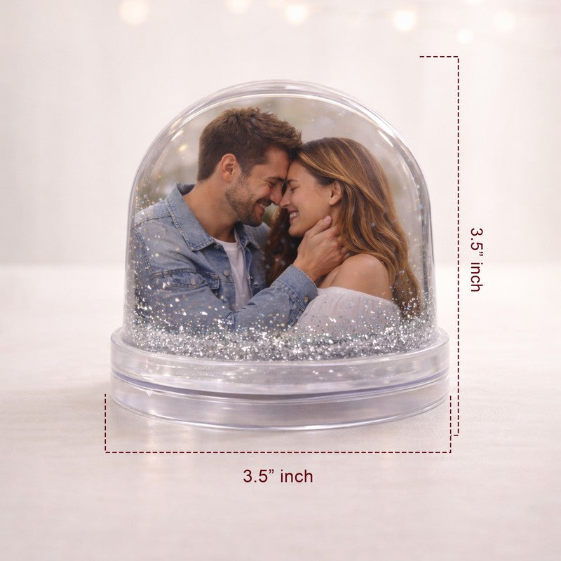 Romantic Glitter Dome Acrylic Photo Frame - Silver media 7