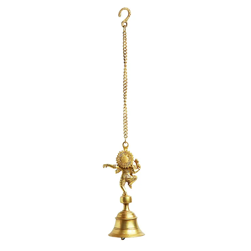 Nritya Ganapati Brass Hanging Bell - Set Of Two media 5