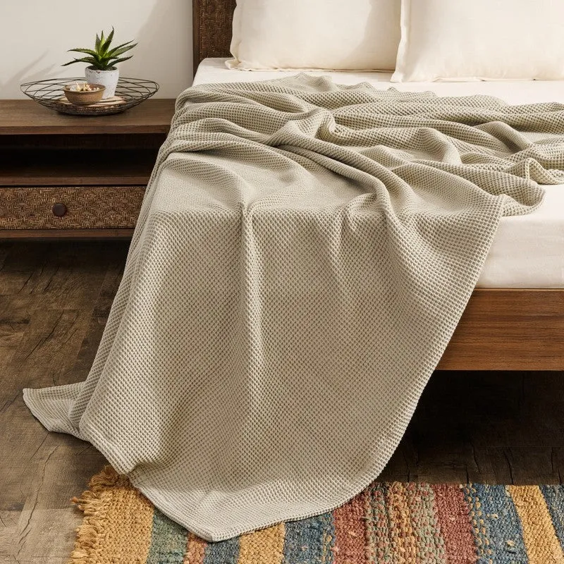 Soothara Cotton Blankets - Beige media 1