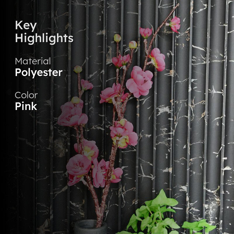 Artificial Plum Blossom Flower Stick media 2