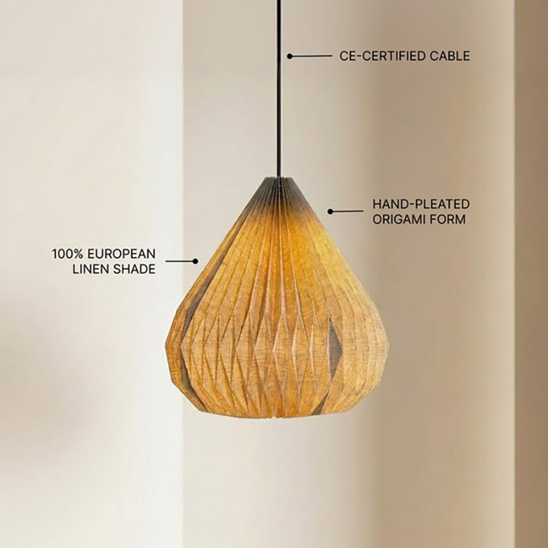 Fig Living Dome Pendant Fabric Ceiling Lamp - Ivory media 7