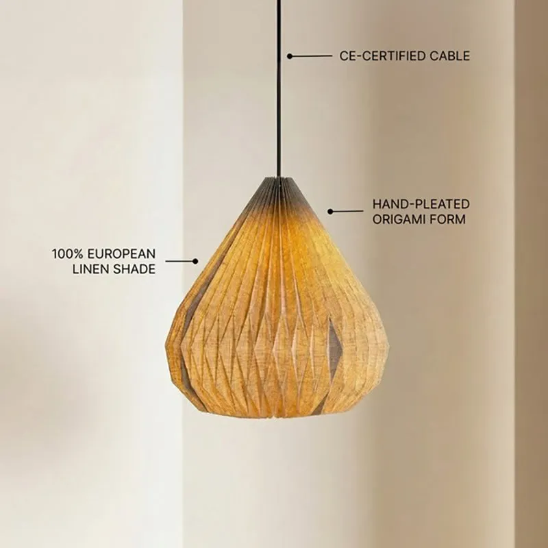 Fig Living Dome Pendant Fabric Ceiling Lamp - Ivory media 7