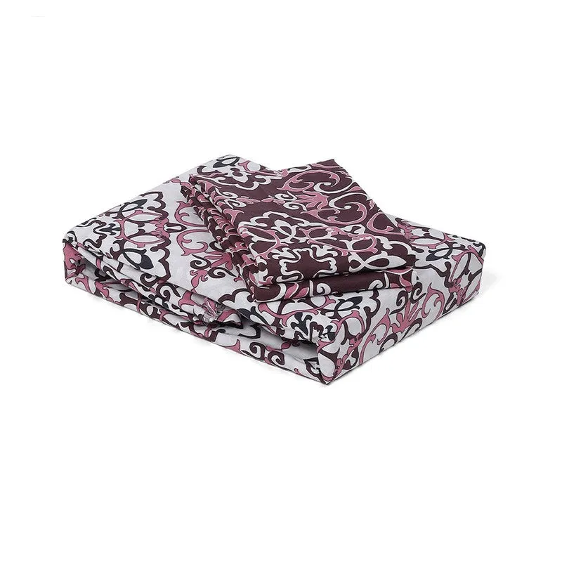 Monte Carlo Petal Aura Cotton Bedsheet (Brown,White) - 104 TC media 8