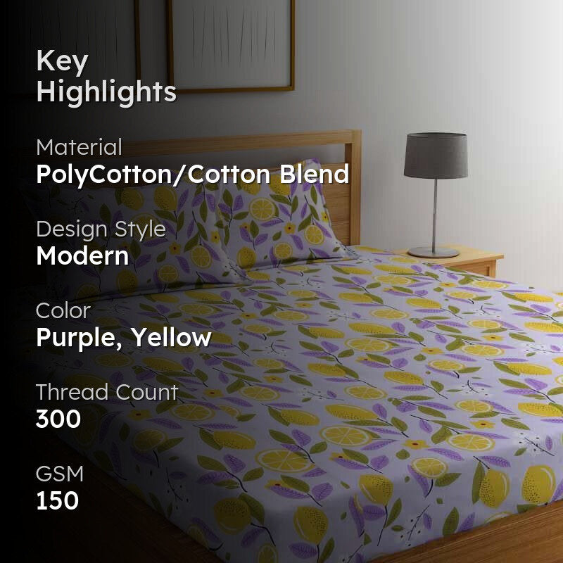 Make A Lemonade Bedsheet - 150 GSM media 2