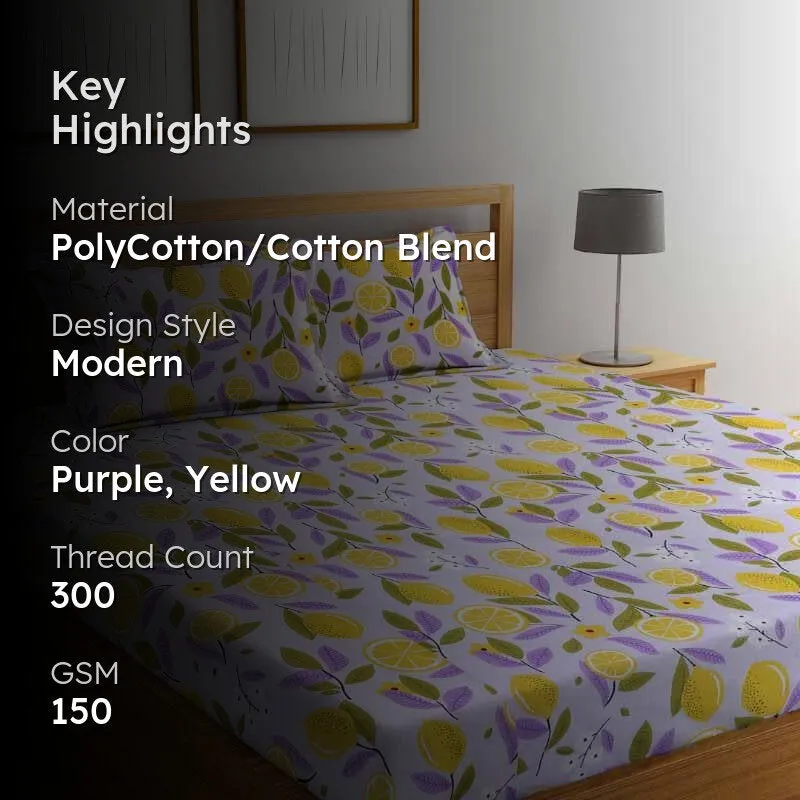 Make A Lemonade Bedsheet - 150 GSM media 2
