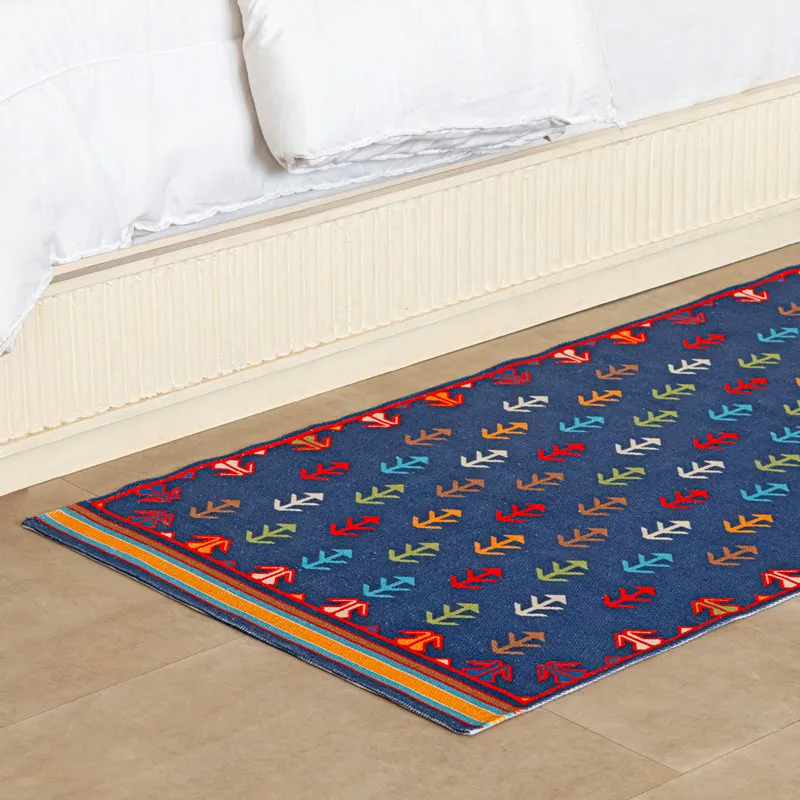 Dravien Cotton Runner Rug - Blue media 5