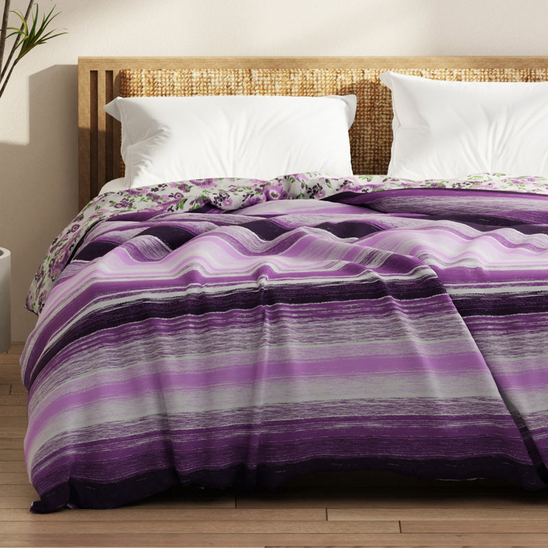 Lilac Shore Stripe Comforter - 120 GSM media 3