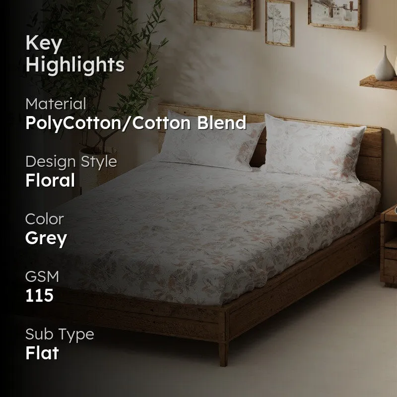 Sylricon Bedsheet (Grey) - 115 GSM media 2