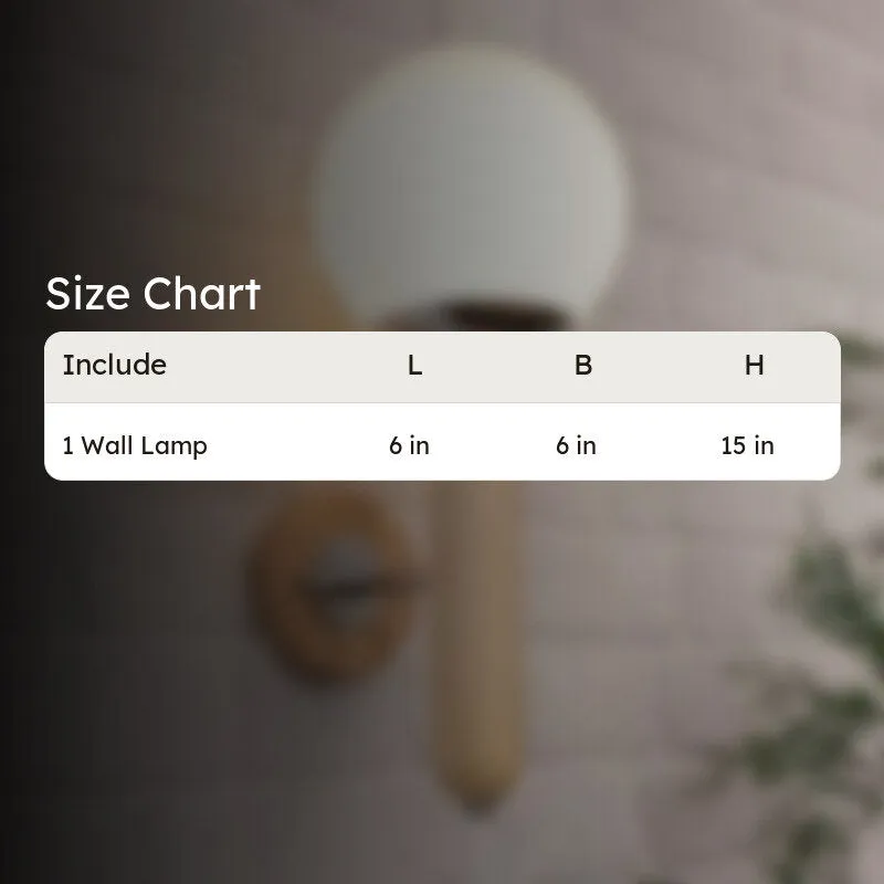 Valencia Glass & Wooden Wall Lamp media 6