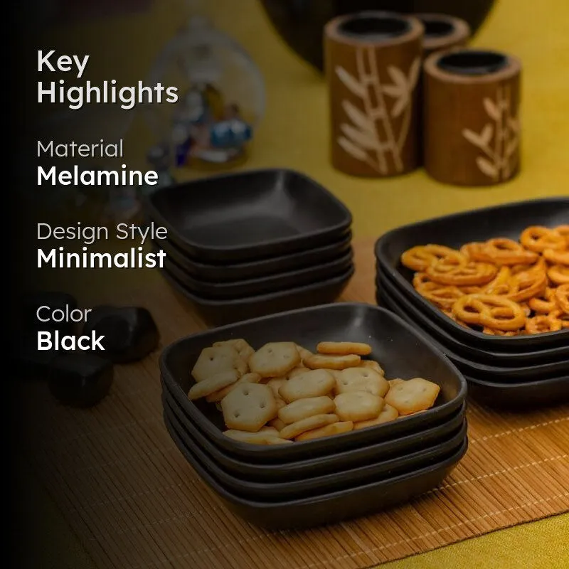 Earthy Attic Bowls (Black) - Set Of Twelve media 2
