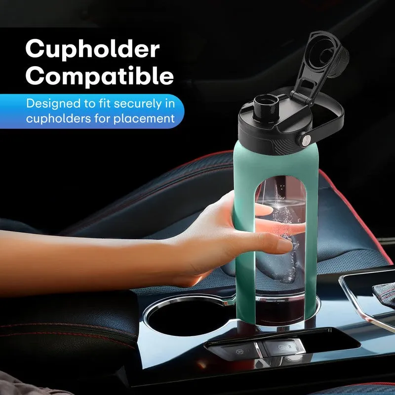 Rioware Aqualoom Water Bottle (Green & Black) - 1000 mL media 6
